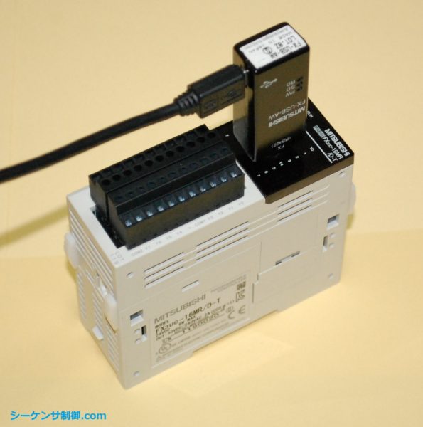 基礎編 三菱シーケンサ（FX3UC) USBでパソコンに接続(GX-Works2  